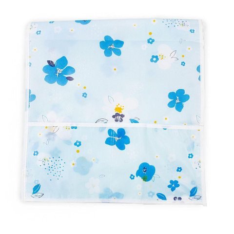 Capa Protetora para Microondas Forno Eletrico Eletrodomesticos 85x35cm Flor Azul