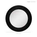 Ver imagem 3 de Espelho Decorativo Madrid Corino 90cm Redondo Preto