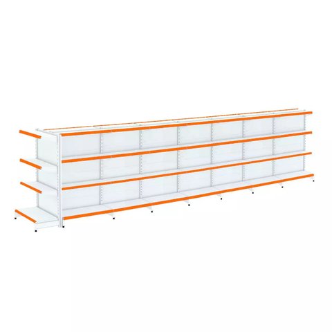 Gondola Centro 137 Fit Ate 7 Metros 1 Ponta Branco 60b Pe Laranja