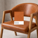 Ver mais imagens de Conjunto Mesa Sala Jantar 6 Cadeiras Corino Caramelo Savana Madeira MDF Organica Oval