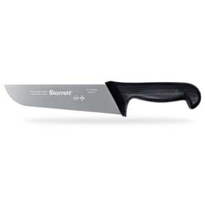 Faca Churrasco e Açougue 20cm Preta Reta Larga Starrett BKB203-8 BKB203-8