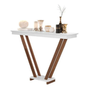 Ver imagem 2 de Mesa Aparador Sala Decorativo Pés em Madeira Supreme - Branco