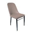 Ver imagem 1 de Cadeira Ergonômica Impermeável Escritório Fixa Palito Cor:cinza Chumbo