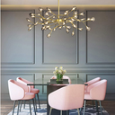 Ver imagem 6 de Lustre Teto 110cm Ramos de Árvore 54 Leds Luminária Metal Dourado Gimpo Ra-54-gold-ash