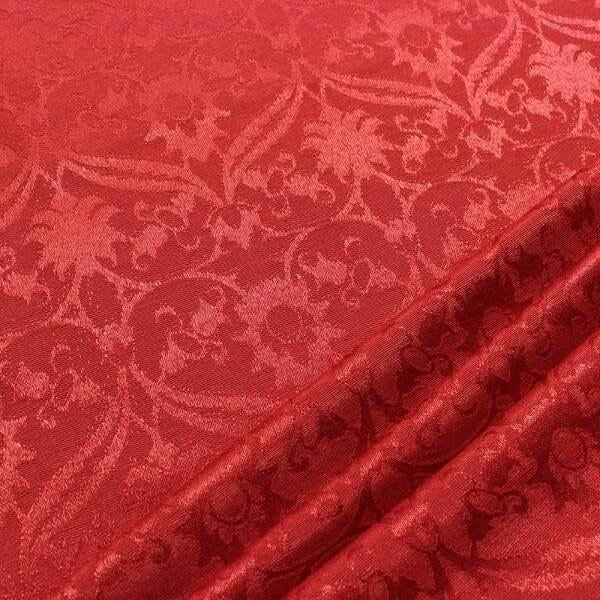 Kit 2 Poltronas Larissa Estampado Pés Palito Castanho D'Rossi - Jacquard Vermelho A43 - 5