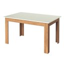 Ver imagem 5 de Mesa Jantar 1,40m x 0,90m com 4 Cadeiras Estofadas Encosto Estofado 100% MDF Dalla Costa Cor:Off