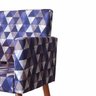 Kit 2 Poltronas Larissa Estampado Pés Palito Castanho D'Rossi - Triângulo Roxo T196 - 5