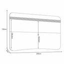Ver imagem 3 de Painel Suspenso Armony Off White Cinamomo com Mesa de Centro Cadenza Off White Cinamomo - HB Móveis