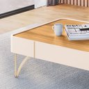 Ver imagem 7 de Painel Suspenso Armony Off White Cinamomo com Mesa de Centro Cadenza Off White Cinamomo - HB Móveis