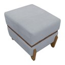 Ver imagem 6 de Puff Recamier Kodama para Cama de Solteiro 50cm Bouclé Pé Castanho - Cinza Bouclé