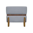 Ver imagem 5 de Puff Recamier Kodama para Cama de Solteiro 50cm Bouclé Pé Castanho - Cinza Bouclé