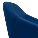 Ver imagem 7 de Kit 2 Poltronas Giovana Suede Pés Palito Castanho D'Rossi - Azul Marinho