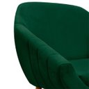Ver imagem 6 de Kit 2 Poltronas Giovana Suede Pés Palito Castanho D'Rossi - Verde