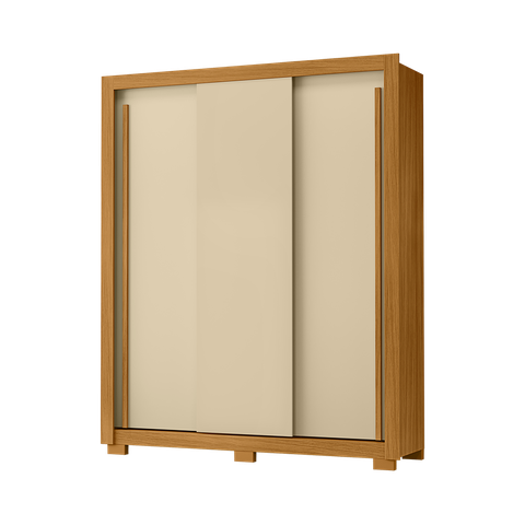 Roupeiro 156cm 3 Portas 2 Gavetas sem Espelho - Ssx Multicoisas