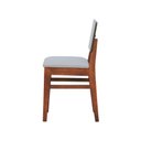 Ver imagem 6 de Kit 2 Cadeiras Linhas Estrutura Madeira Maciça Assento Estofado Encosto Mdf Laqueado - Amêndoa/verde