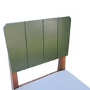Ver imagem 7 de Kit 2 Cadeiras Linhas Estrutura Madeira Maciça Assento Estofado Encosto Mdf Laqueado - Amêndoa/verde
