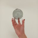 Ver imagem 4 de Vaso Decorativo de Vidro Cinza 10x10x10cm Enfeite Sala Mesa Estante Aparador
