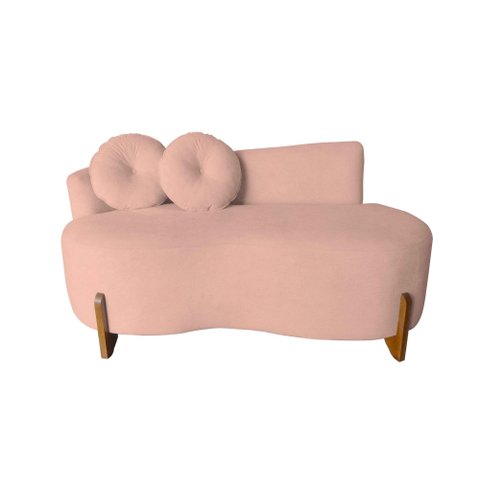 Namoradeira Lounge Bouclé com 2 Almofadas 150 Cm ? Design Moderno e Confortável
