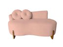 Ver imagem 1 de Namoradeira Lounge Bouclé com 2 Almofadas 150 Cm ? Design Moderno e Confortável