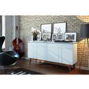 Ver mais imagens de Aparador para Sala Buffet 1.6 e Cristaleira Classic Branco Acetinado - Imcal