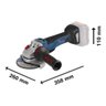 Esmerilhadeira Bosch GWS 18V-10PSC Sem baterias e carregador - 4