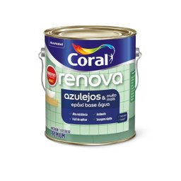 Tinta Expoxi Renova Azulejos Branco Acetinado 3.6l Coral - 1 Tinta Expoxi Renova Azulejos Branco Acetinado 3.6l Coral - 1
