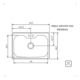 Cuba para Pia de Cozinha Inox Gourmet Tramontina - 5