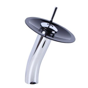 Torneira Misturador Monocomando Vitorelli Cascata Alta Preta