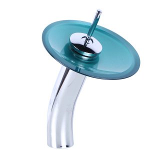 Torneira Misturador Monocomando Vitorelli Cascata Alta Verde Mar