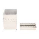 Ver imagem 3 de Conjunto Lixeira e Porta Lenço de Papel de Ferro 77,5cmx31,5cmx63 Rojemac