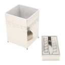 Ver imagem 2 de Conjunto Lixeira e Porta Lenço de Papel de Ferro 77,5cmx31,5cmx63 Rojemac