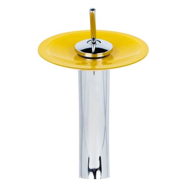 Torneira Misturador Monocomando Vitorelli Cascata Alta Amarela - 2