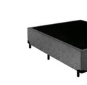 Ver imagem 2 de Base Box Solteiro Santo Box Suede Cinza 40x88x188