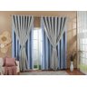 Cortina Gaze De Linho Forro Blackout 9,00x2,70m Sala E Quarto Cinza - 1