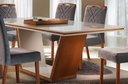 Ver imagem 2 de Mesa de Jantar com Aplique Central - Louise-2,20 x 1,10 metros - Requinte Salas