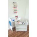 Ver imagem 1 de Kit Manicure Mesa Carrinho Esmaltes Multiuso na Cor Branca