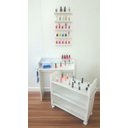 Ver imagem 2 de Kit Manicure Mesa Carrinho Esmaltes Multiuso na Cor Branca