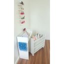 Ver imagem 3 de Kit Manicure Mesa Carrinho Esmaltes Multiuso na Cor Branca