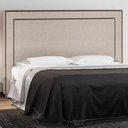 Ver imagem 1 de Cabeceira Cama Box Casal King 195 cm P05 Berlim Linho Cru - Lyam Decor
