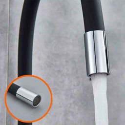 Torneira Cozinha Silicone Flexivel Gourmet 360 Metal Cromado Pia Bancada Mesa Articulado Resistente  - 3