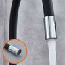 Torneira Cozinha Silicone Flexivel Gourmet 360 Metal Cromado Pia Bancada Mesa Articulado Resistente  - 3