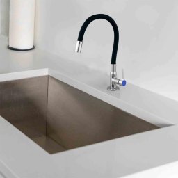 Torneira Cozinha Silicone Flexivel Gourmet 360 Metal Cromado Pia Bancada Mesa Articulado Resistente  - 4