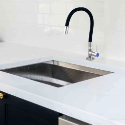 Torneira Cozinha Silicone Flexivel Gourmet 360 Metal Cromado Pia Bancada Mesa Articulado Resistente  - 5