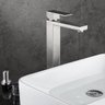 Torneira de Banheiro Lavabo Misturador Monocomando Bica Alta Aço Inox 34 Escovado - 7
