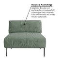 Ver mais imagens de Sofá Modular Industrial Central Basileia 100cm Yescasa Veludo Tx Verde Pistache