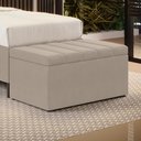 Ver imagem 1 de Calçadeira Baú Navi 90 para Cama de Solteiro Z-006 Sued Capuccino Aradecor