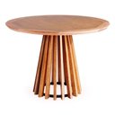 Ver imagem 1 de Mesa de Jantar Brisa Tampo Redondo Madeira Verniz Mel 130cm - 60516