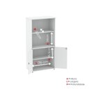 Ver imagem 7 de Armário Misto para Escritório com Nicho e Portas com Chave 159,6cm P25 Pandin Branco