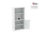Ver mais imagens de Armário Misto para Escritório com Nicho e Portas com Chave 159,6cm P25 Pandin Branco