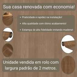 Piso Vinílico em Manta Fosco Imita Madeira Antiderrapante Pvc 0,7mm 18m² Acácia - 4